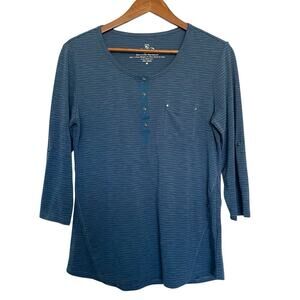 Kuhl Women's Slate Blue Long-Sleeve Henley Top